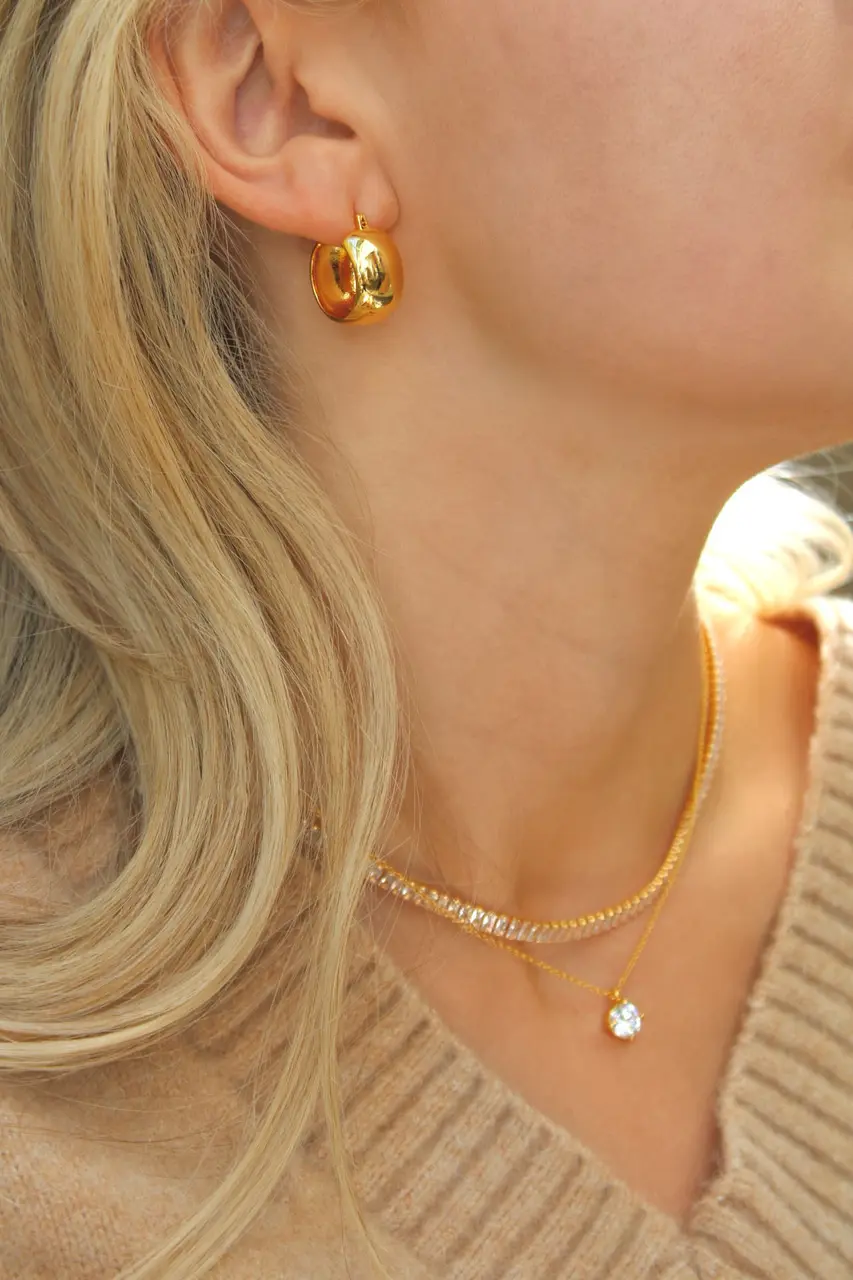 hoop earrings