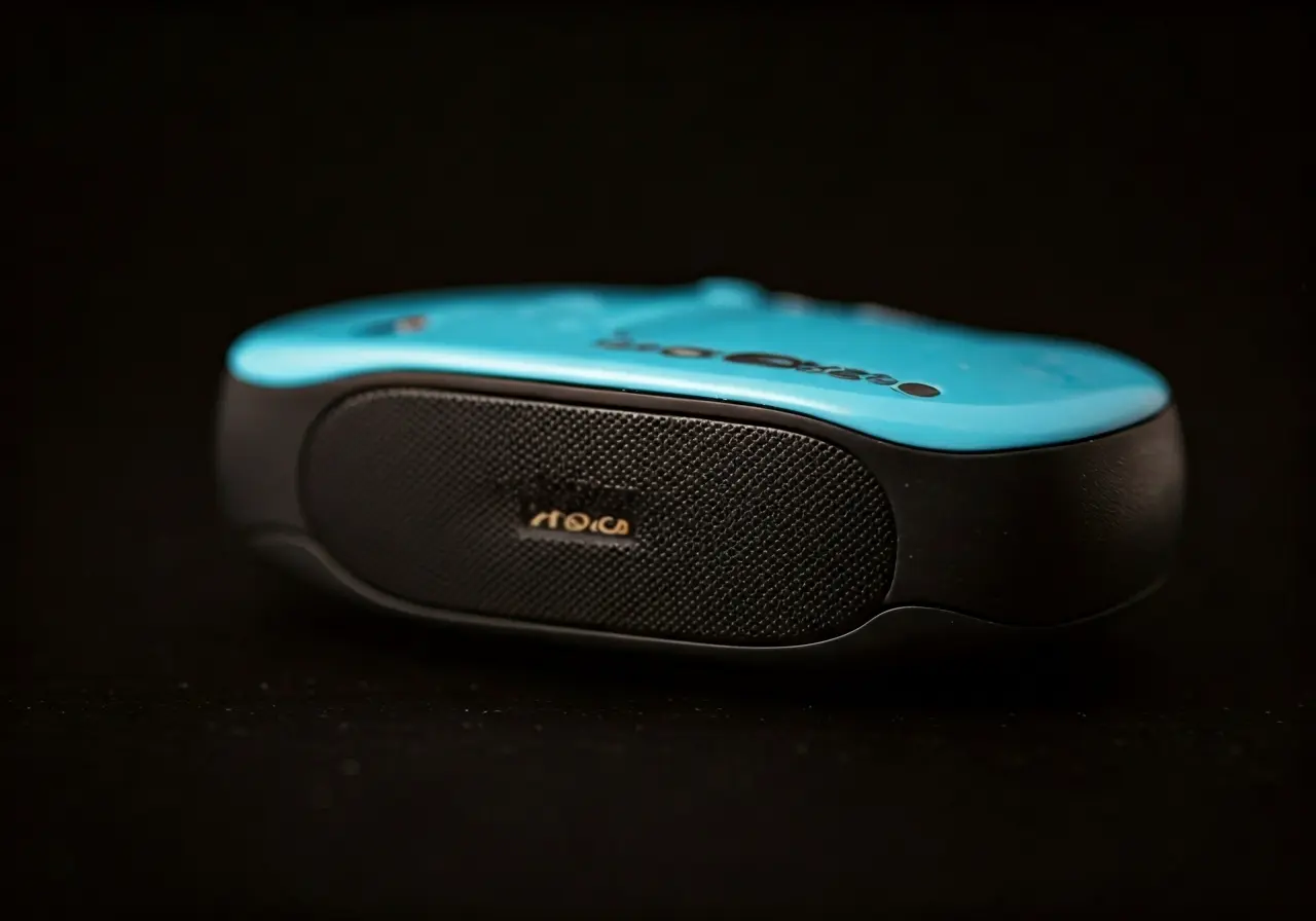 A close-up of a GeekBar Pulse in creative use. 35mm stock photo