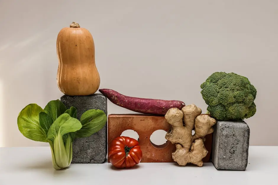 A variety of fresh vegetables arranged on a neutral background highlighting healthy eating.