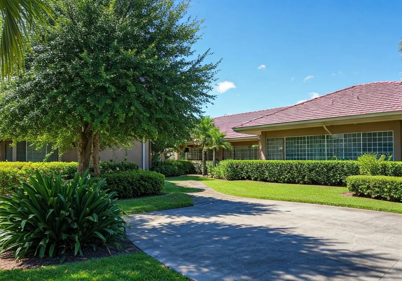 A serene mental health clinic in Port St. Lucie. 35mm stock photo