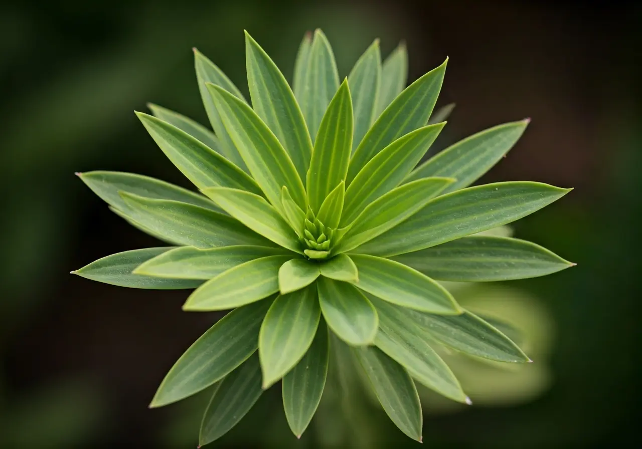 A vibrant green plant symbolizing growth and cellular renewal. 35mm stock photo