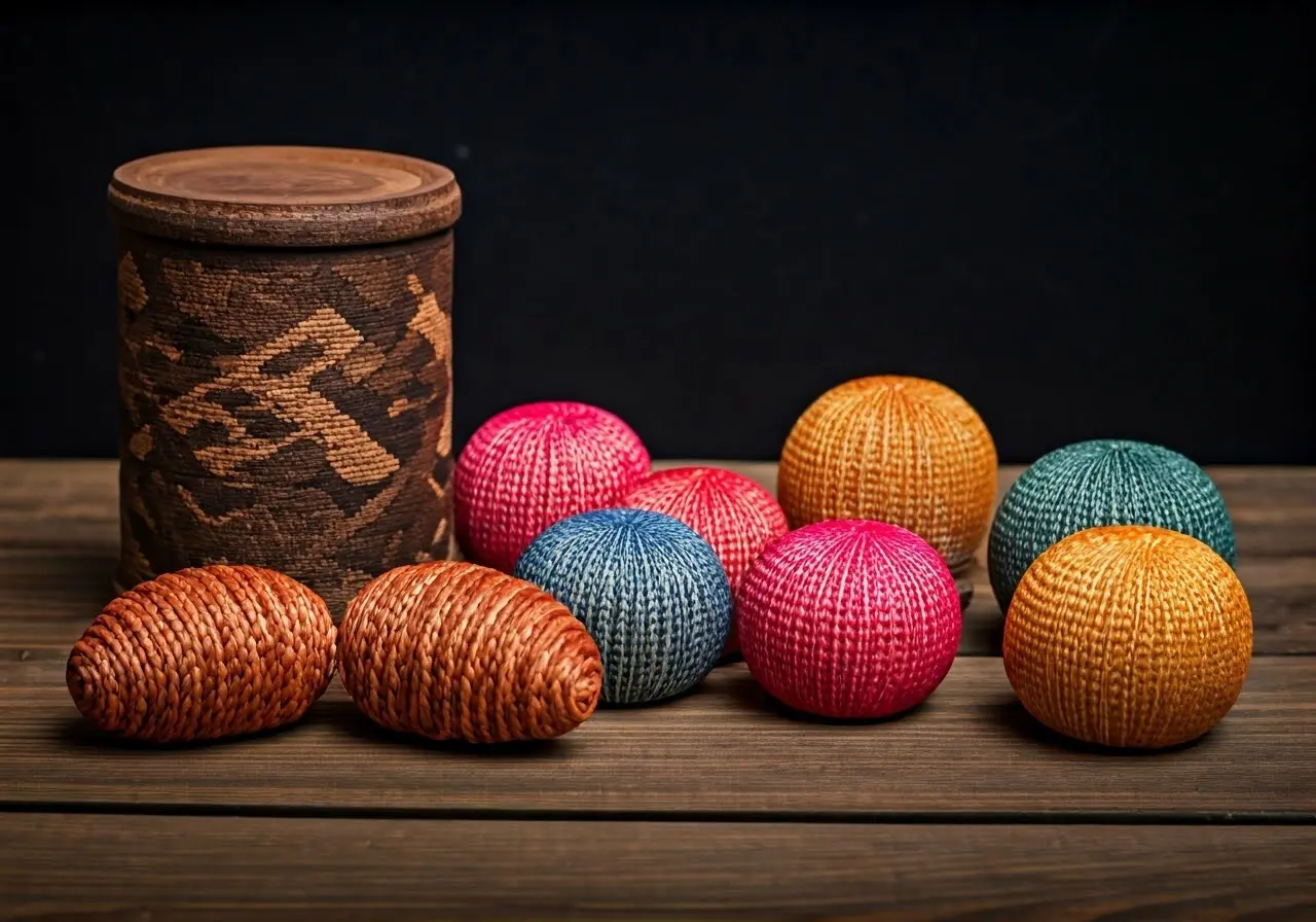 Colorful handmade crafts displayed in an online shopping website. 35mm stock photo