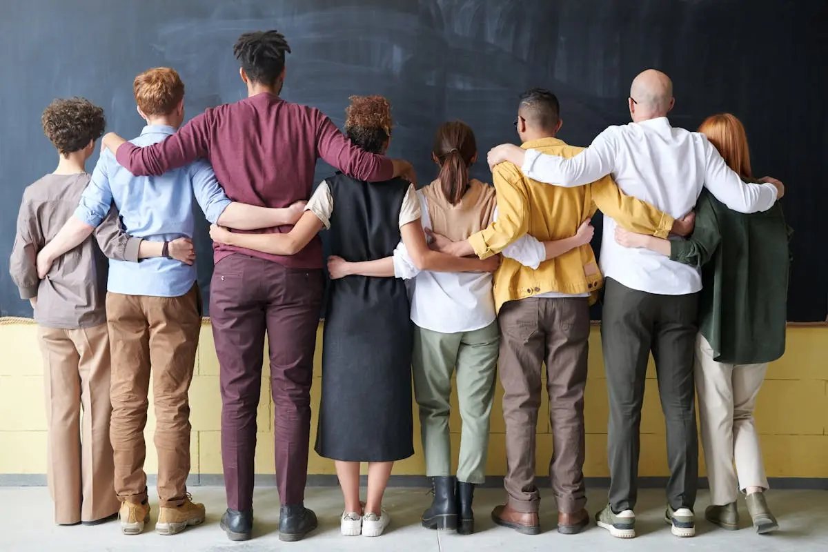 A diverse group of adults in small business consulting