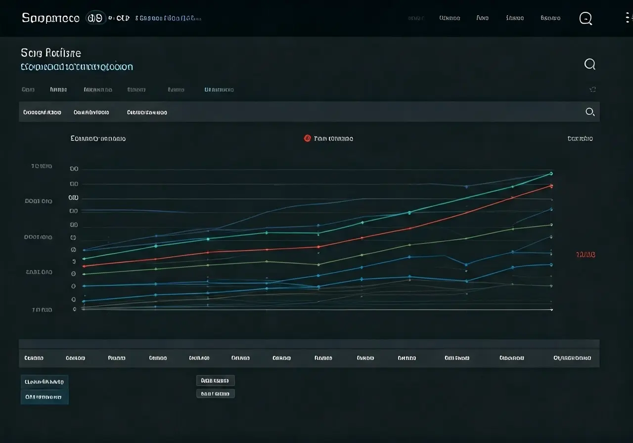 A digital dashboard displaying graphical sales pipeline charts. 35mm stock photo