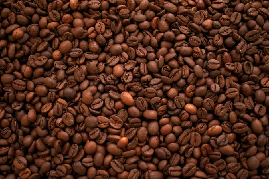 A detailed image showing roasted coffee beans, perfect for coffee-related content.