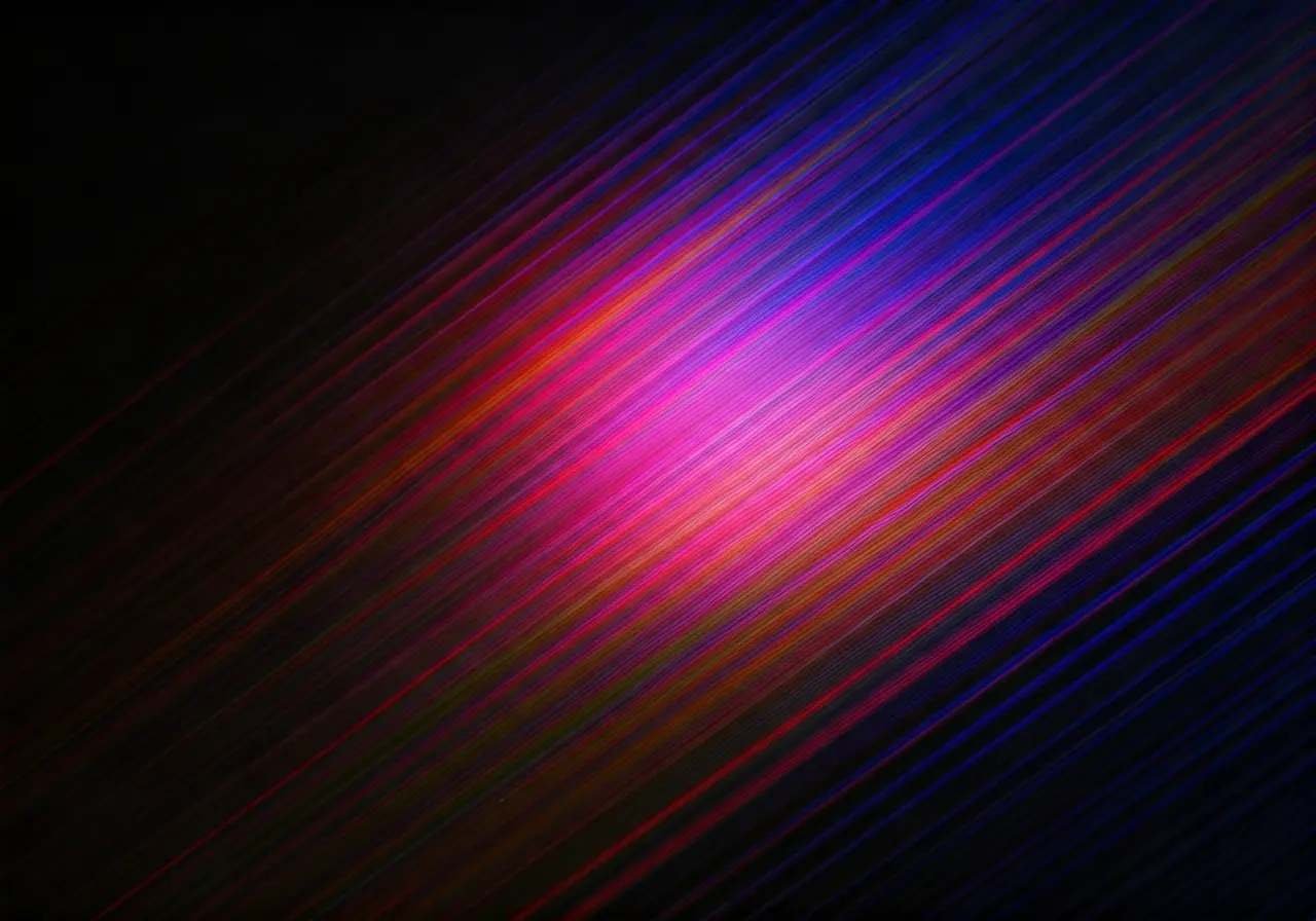 A vibrant, colorful abstract design on a digital screen. 35mm stock photo