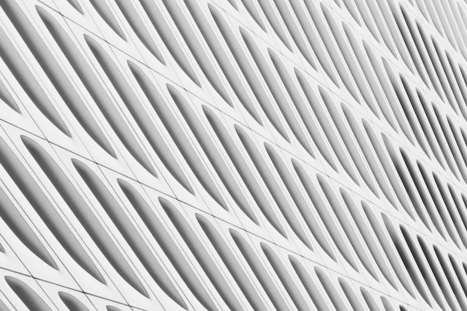 Close-up of a futuristic architectural pattern showcasing modern design elements.